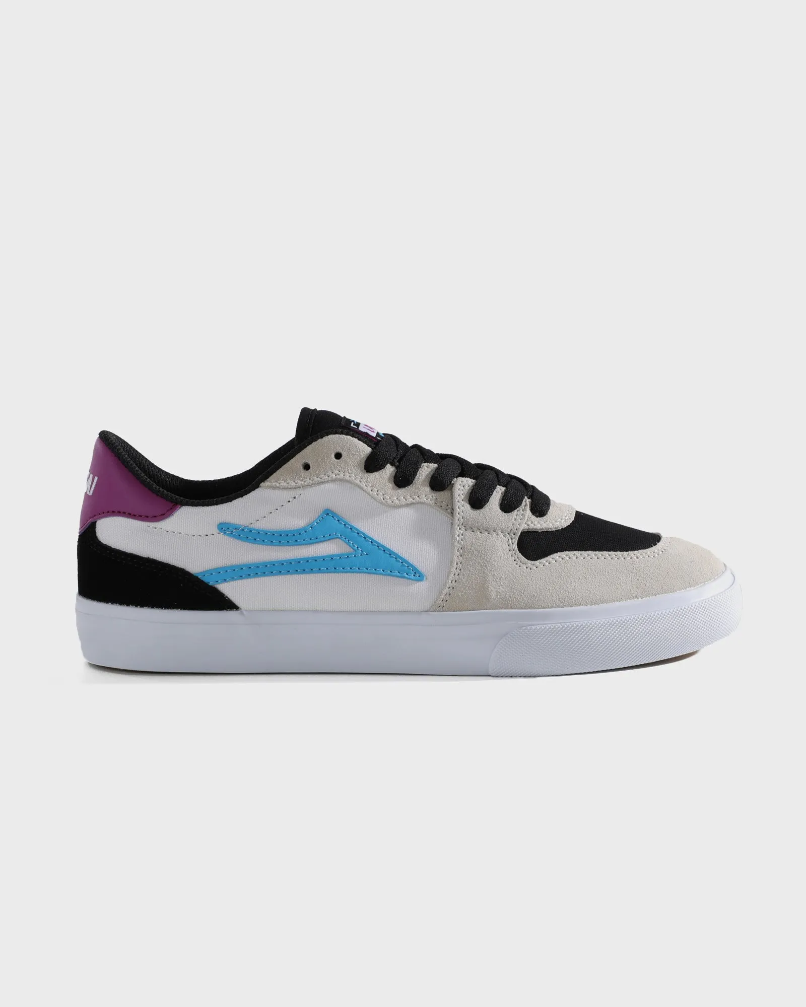 Leg Slim York - White/Black Suede