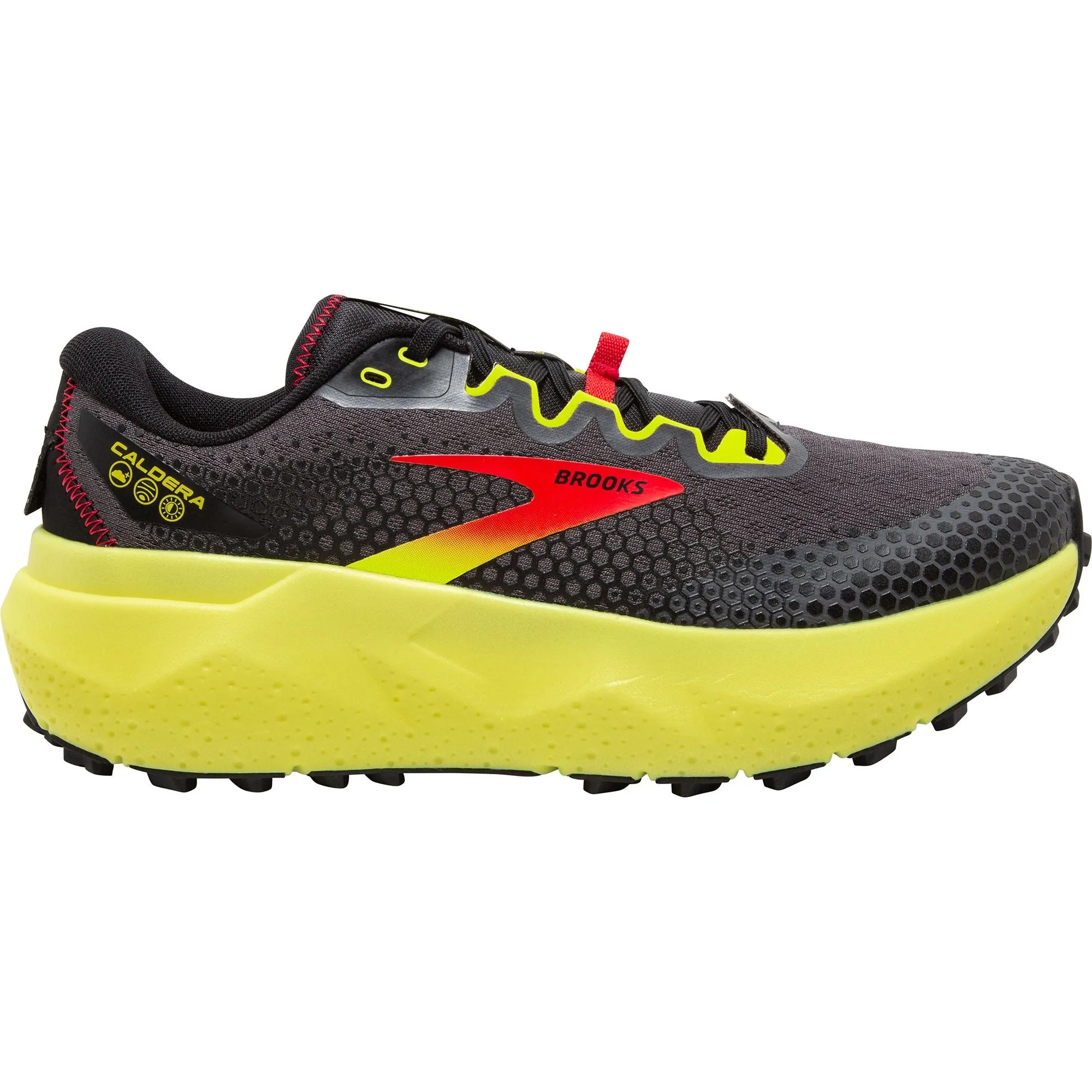 Brooks Caldera 6 Mens Trail Running Shoes - Black Encourages smooth forward motion with every stride