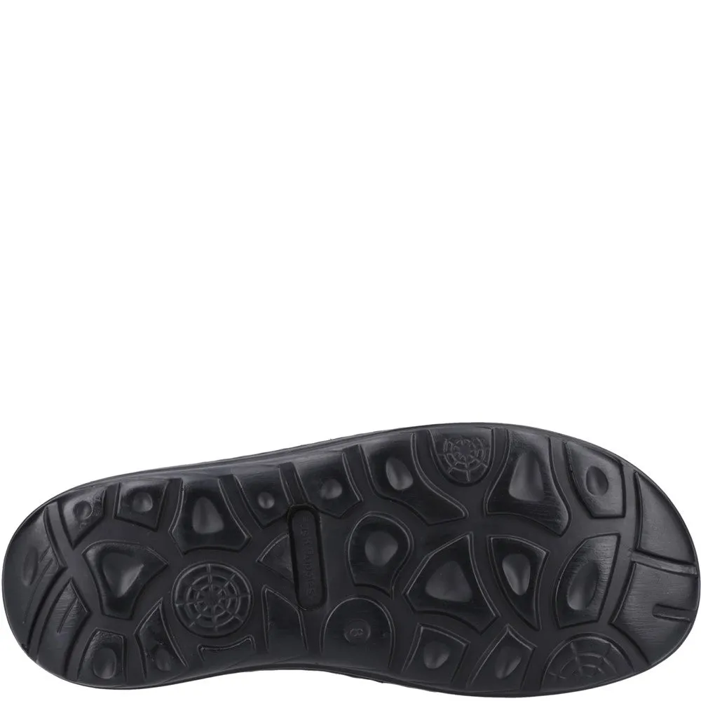 Clear Way Black Archer Mule Sandals