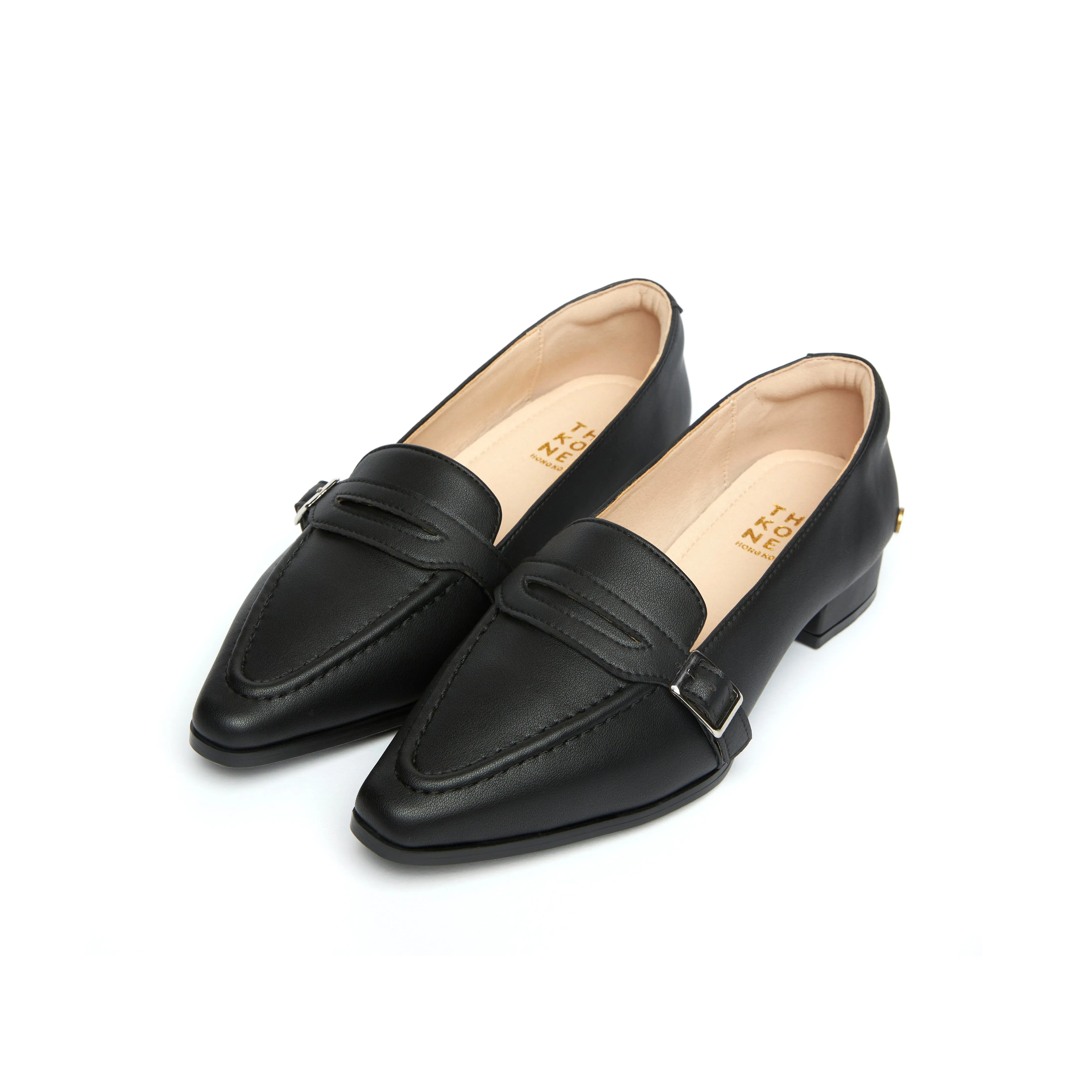 Klassic Buckle Loafers - Black (BLK) Street View