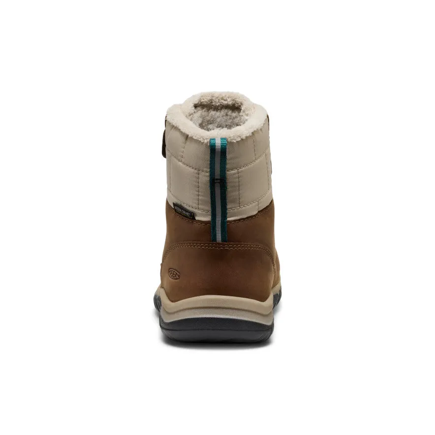 Little Kids' Kanibou Waterproof Winter Boot  |  Dark Earth/Roasted Pecan World Walk Skin Soft