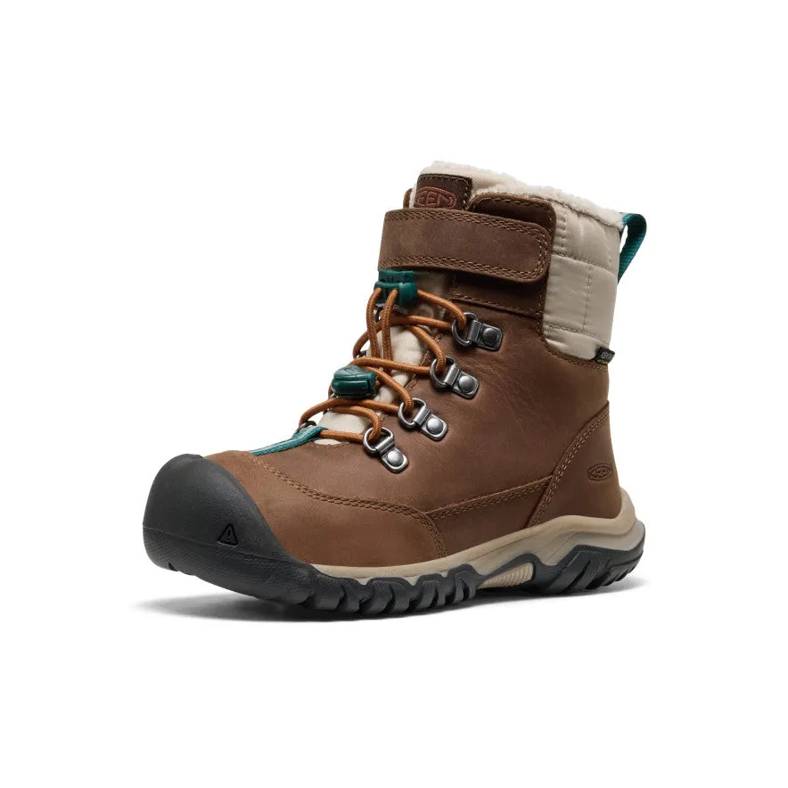 Little Kids' Kanibou Waterproof Winter Boot  |  Dark Earth/Roasted Pecan Cliff Edge