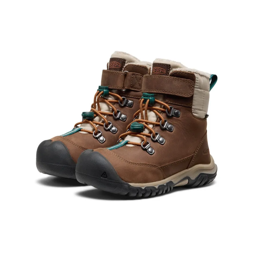 Little Kids' Kanibou Waterproof Winter Boot  |  Dark Earth/Roasted Pecan Gift Easy Road Long