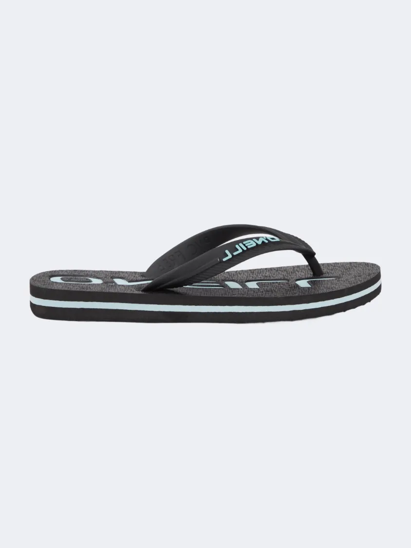 Oneill Profile Logo Boys Beach Slippers Black Fast Track Energy Walk
