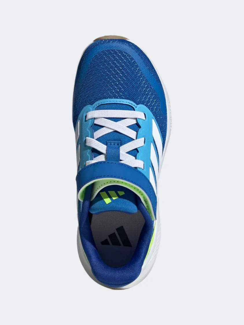 Shine Silver Winter Warm Adidas Runfalcon 5 Ps-Boys Running Shoes Blue/White/Lemon