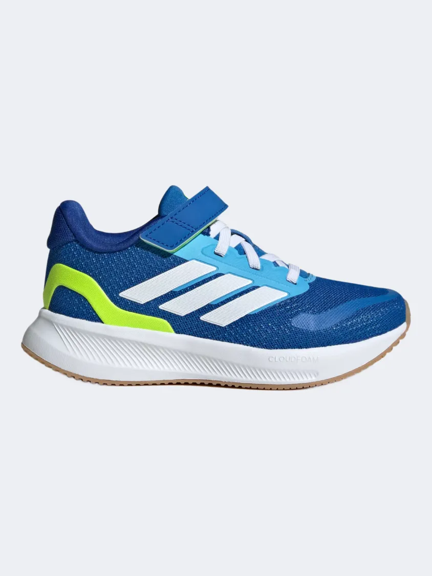 Adidas Runfalcon 5 Ps-Boys Running Shoes Blue/White/Lemon Move Bold