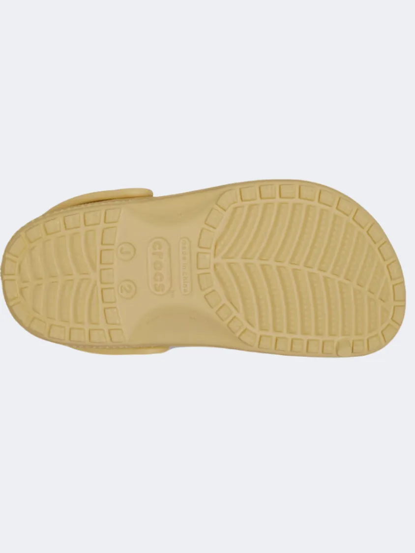 Comfort Curve Crocs Classic Clog Kids-Unisex Lifestyle Slippers Wheat