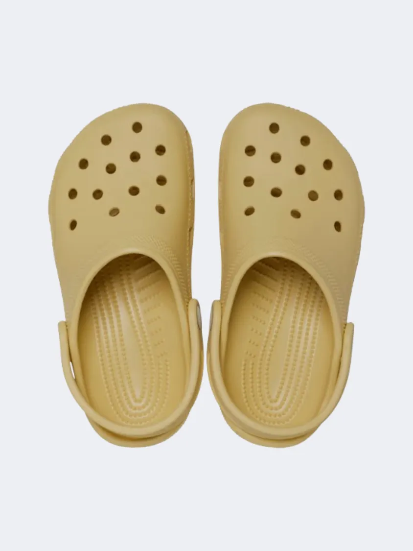 Crocs Classic Clog Kids-Unisex Lifestyle Slippers Wheat Hero Walk