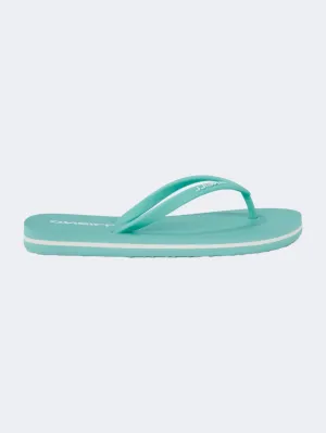 Oneill Profile Logo Girls Beach Slippers Turquoise Play Mode Dream Walk