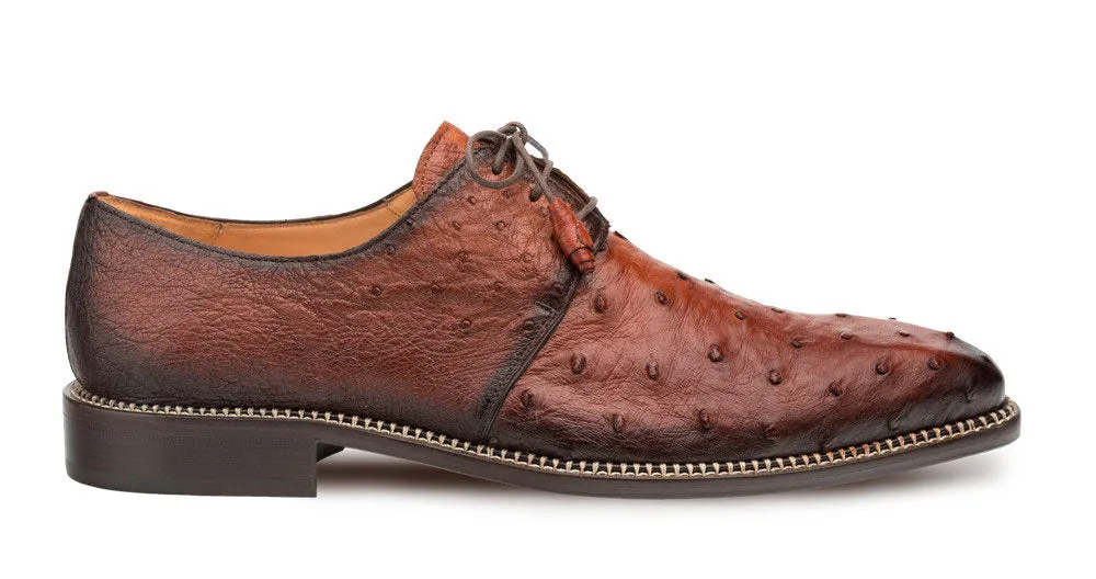 Comfort Bend Busy Path Mezlan Tillson Ostrich Oxford Brandy