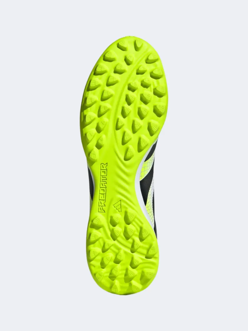 Adidas Predator League Turf Cleats Unisex Football Shoes White/Black/Lemon Winter kids' boots