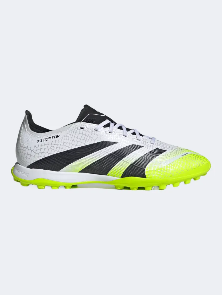 dressing - room shoes Adidas Predator League Turf Cleats Unisex Football Shoes White/Black/Lemon