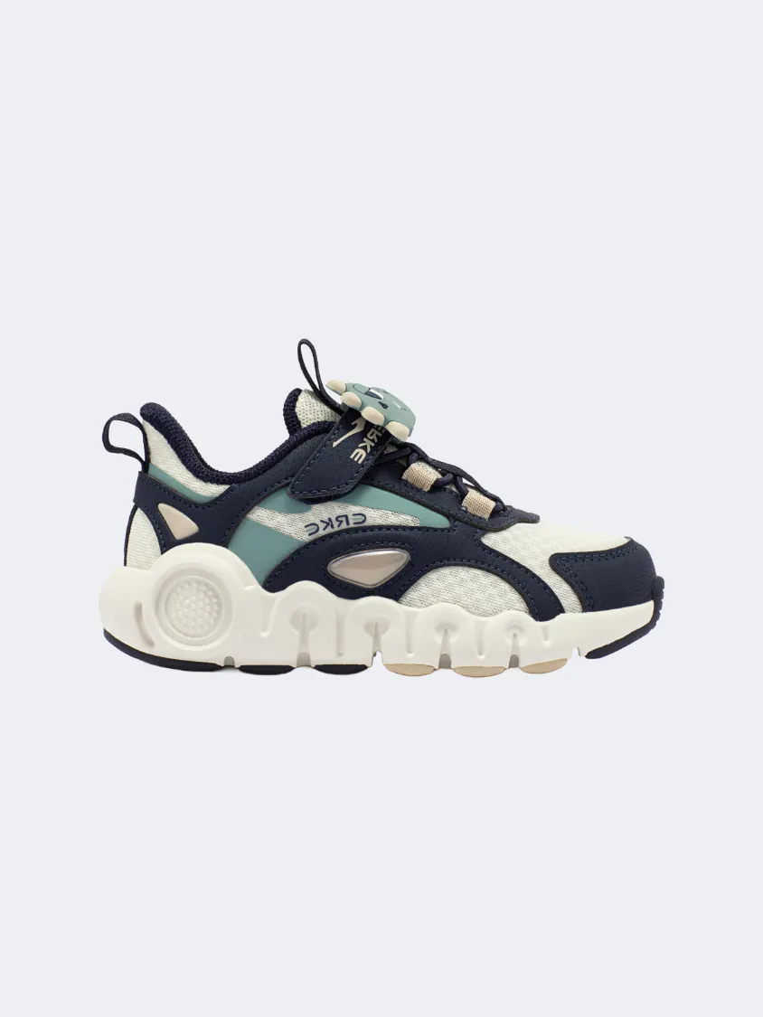 Erke Cushioning Kids-Boys Running Shoes Dark Blue/Celadon Snow Ride