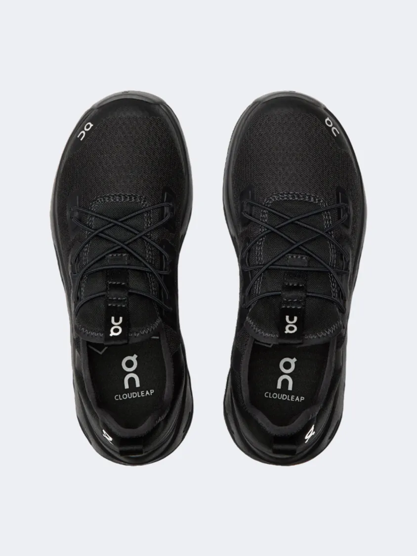 On Cloudleap 1 Ps-Boys Lifestyle Shoes Black/Eclipse Ankle wrap Every Step