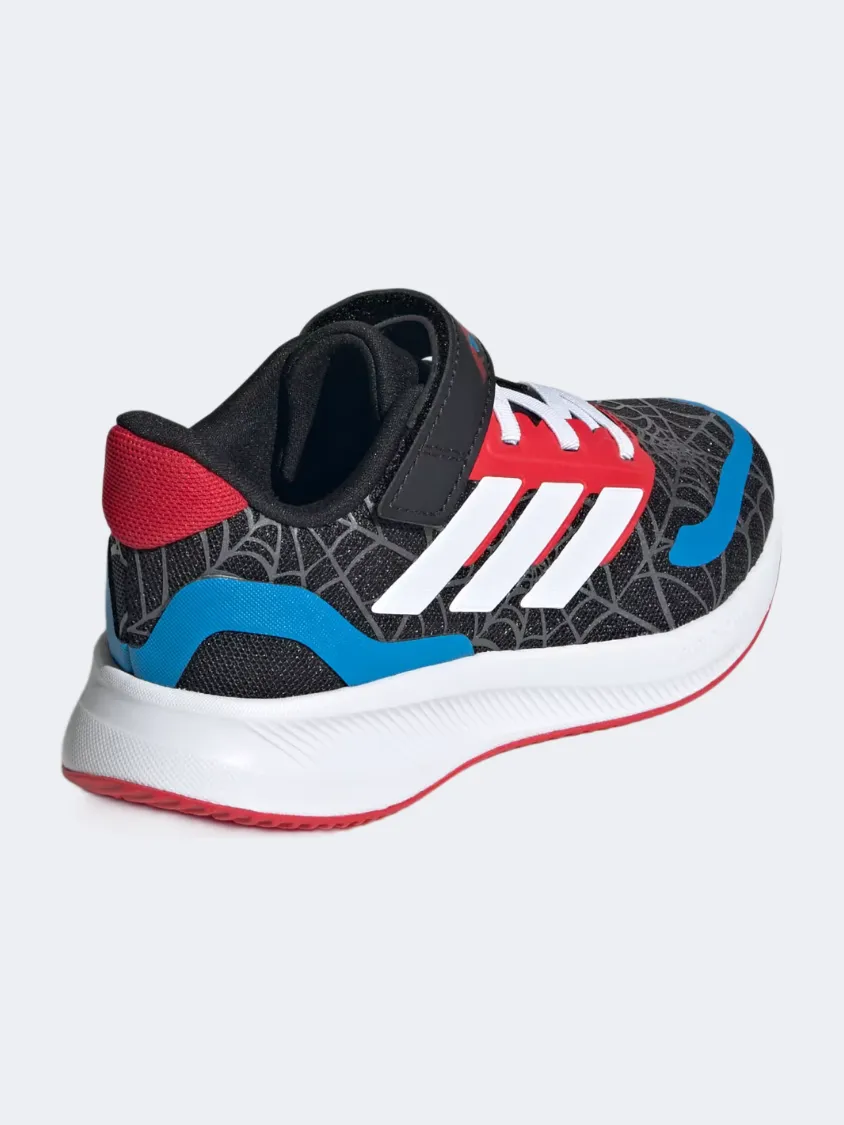 Daily Essential Adidas Marvel Spider-Man Runfalcon Ps-Boys Running Shoes Black/White/Ruby