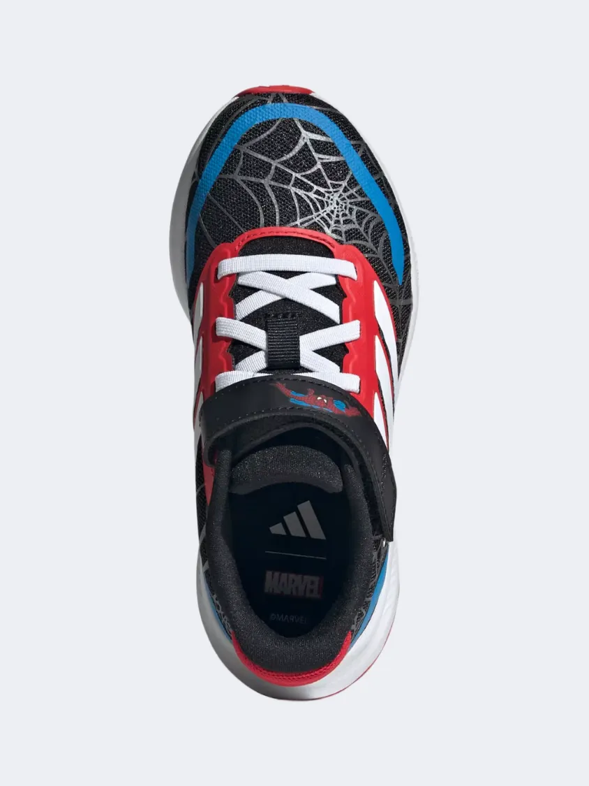 Durable Construction Adidas Marvel Spider-Man Runfalcon Ps-Boys Running Shoes Black/White/Ruby