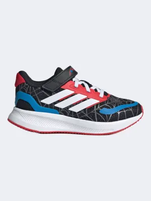 Kick Power Sport Life Adidas Marvel Spider-Man Runfalcon Ps-Boys Running Shoes Black/White/Ruby