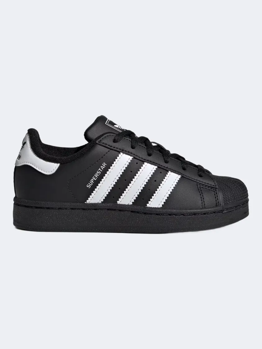 All Time Adidas Superstar Ii Ps Original Shoes Black/Cloud White