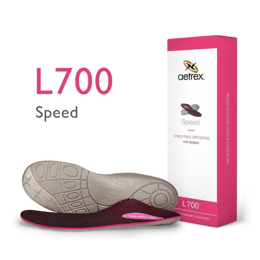 aetrex L700 Women's Speed Orthotics - Insole For Running (Support For Medium & High Arches) Cold Guard Easy To Clean