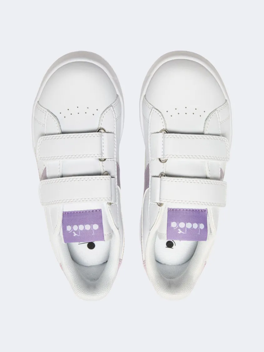 Clear Glow Low Arch Diadora Game Ps-Girls Lifestyle Shoes White/Light Violet
