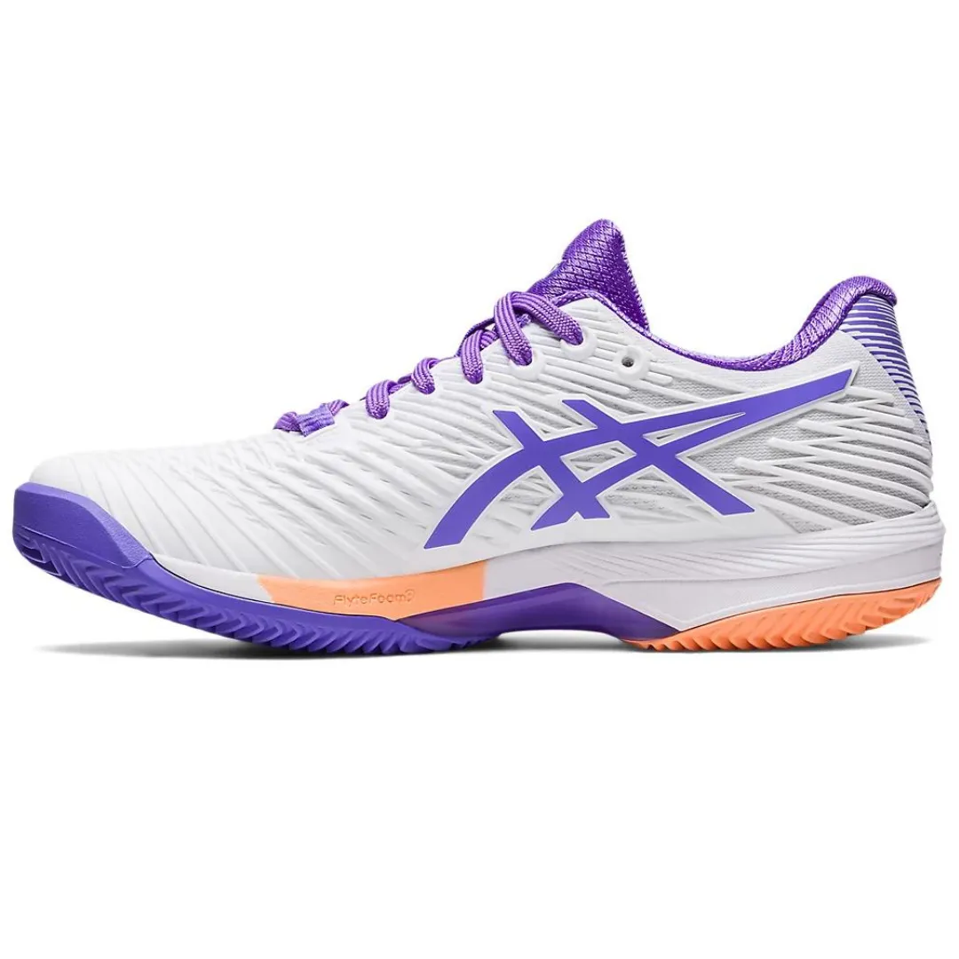 Recreational Use Stable Asics Solution Speed FF 2 White/Amethyst  Clay Women's Tennis Shoes