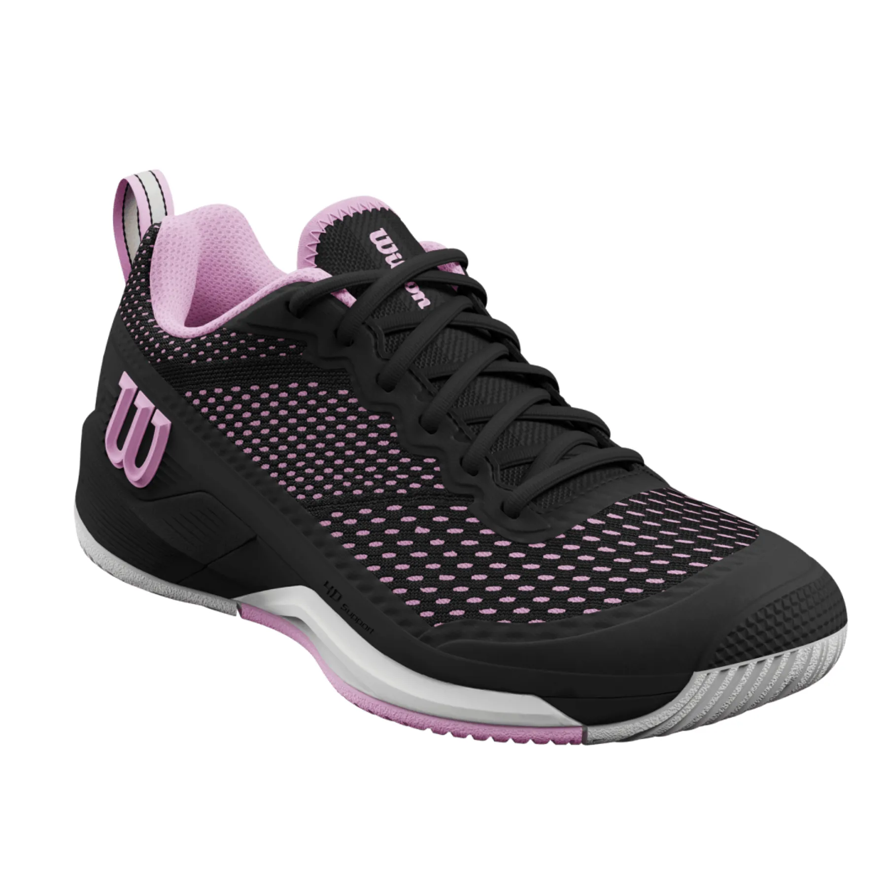 Wilson Rush Pro 4.5 Women Tennis Shoes - Black/Black/Pirouette Fast Fit