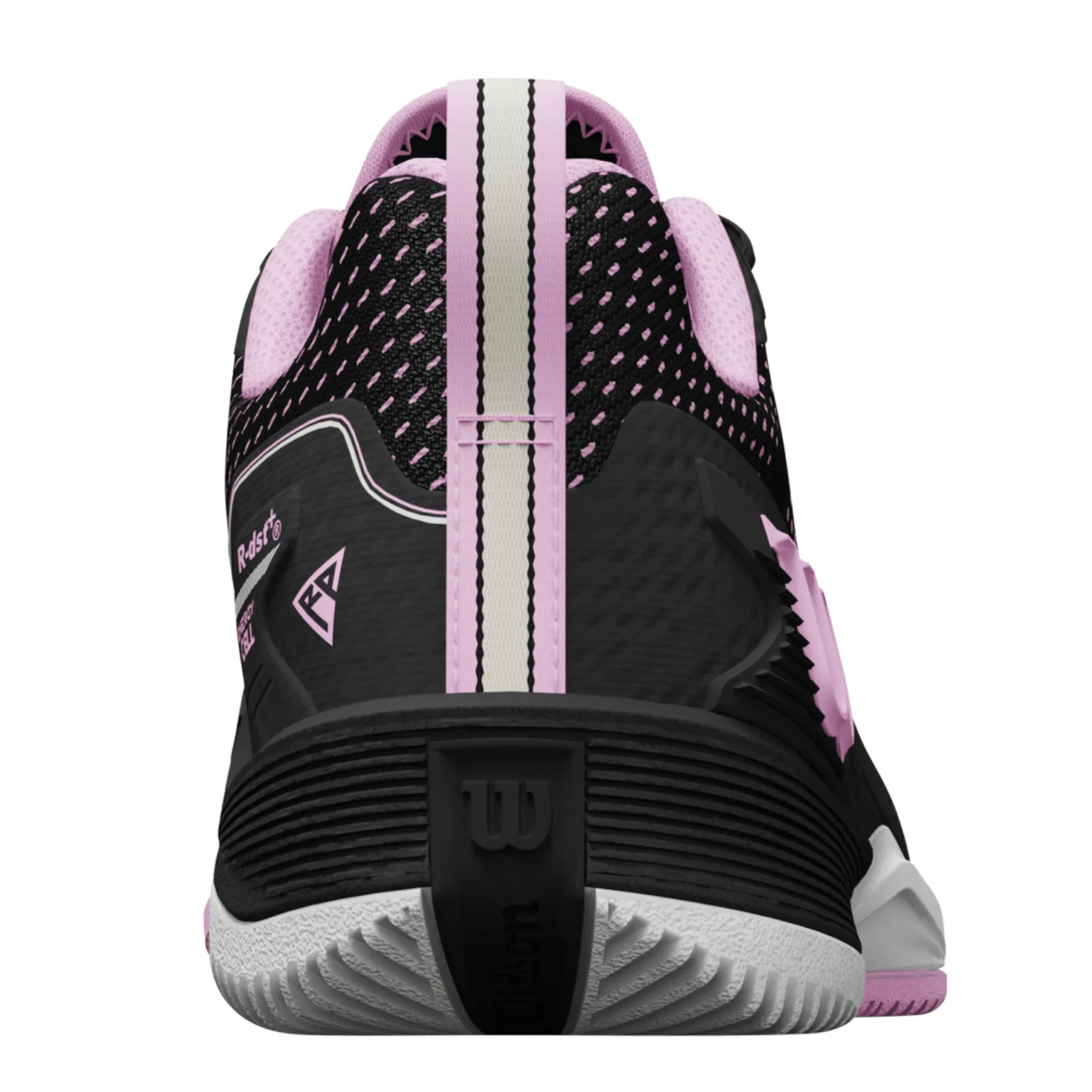 Ventilation Mesh Outdoor Walk Wilson Rush Pro 4.5 Women Tennis Shoes - Black/Black/Pirouette