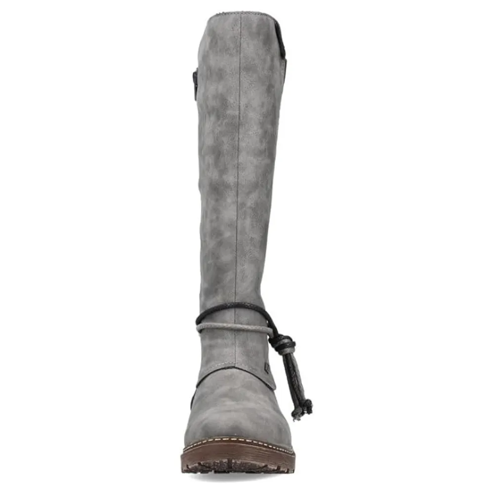Rieker Dominika 74 Smoke/Black Tall Boot (Women's) Mountain Expedition