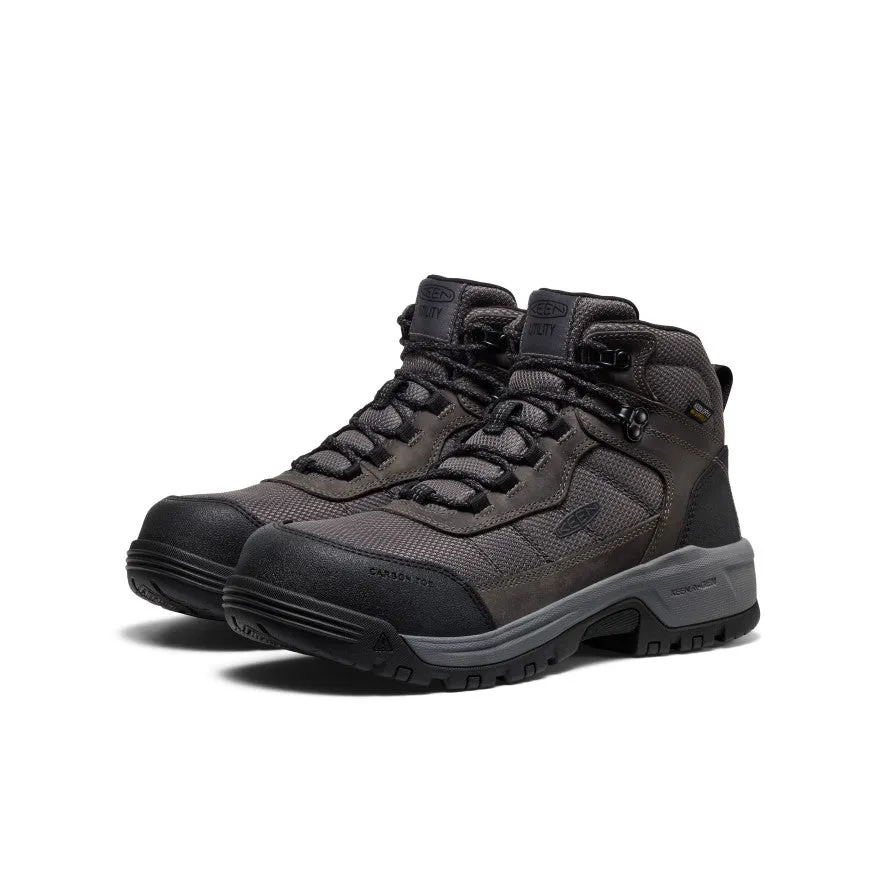 Men's Skokie Waterproof Work Boot (Carbon Toe)  |  Magnet/Black Street Cool