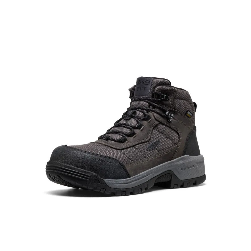 Men's Skokie Waterproof Work Boot (Carbon Toe)  |  Magnet/Black Vital Step