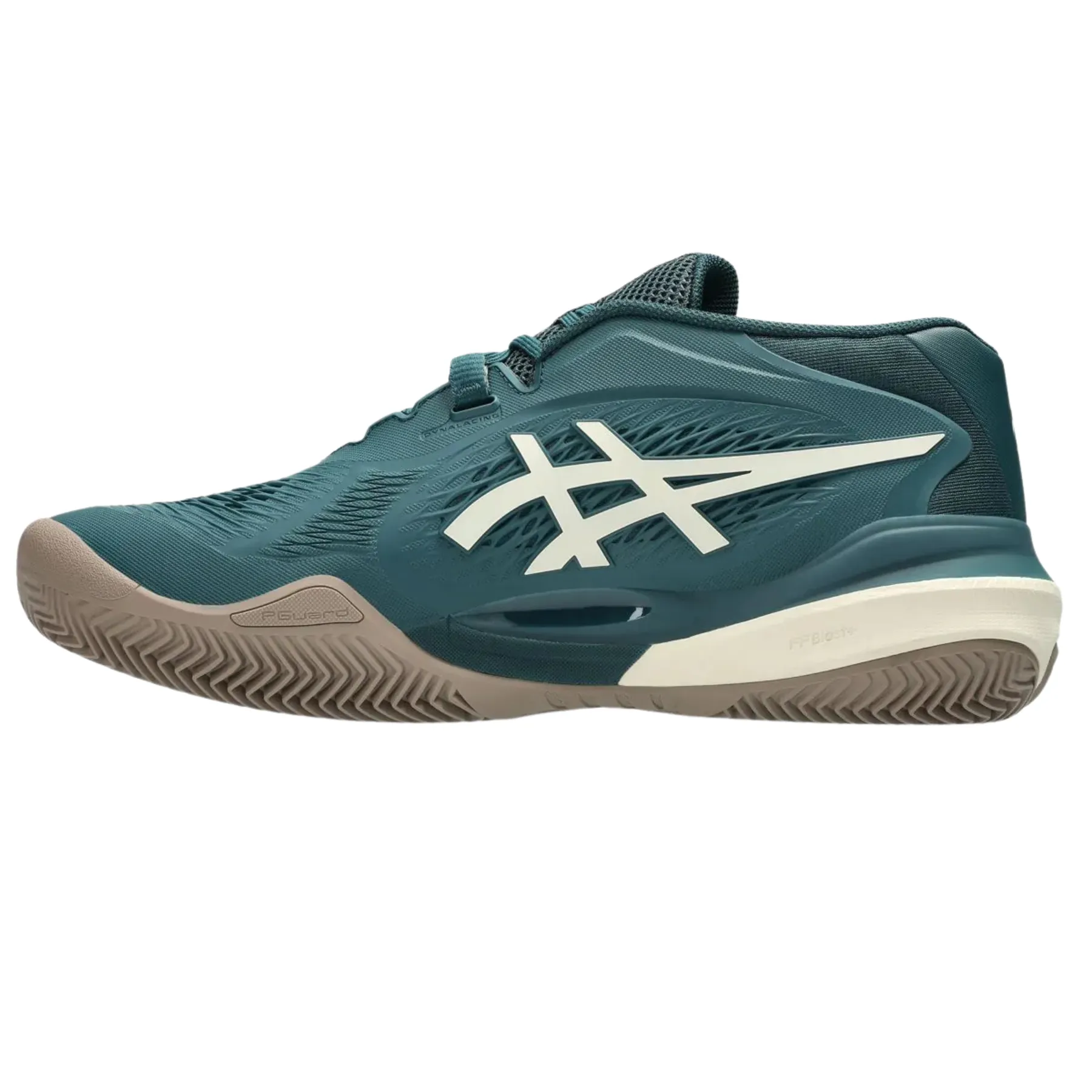 Asics Gel-Resolution X Clay Mens Tennis Shoes - Saxon Green / Birch Active Adults