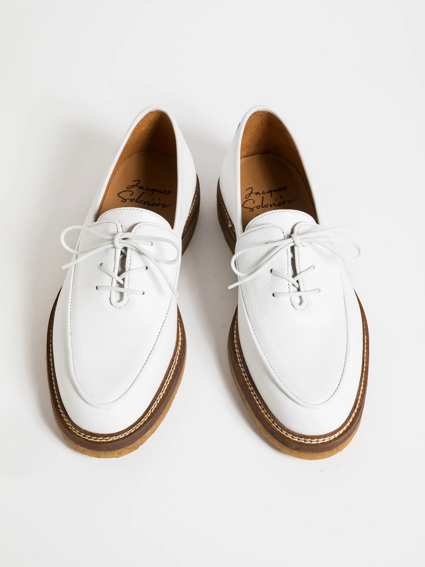 OLIVIER WHITE GRAINED Clean Stitch