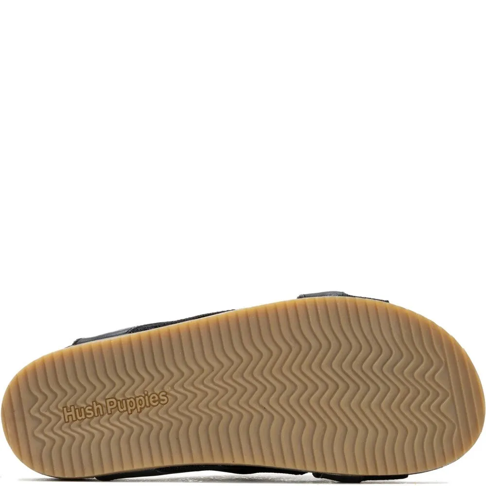 Black Merritt Slide Sandals Adjustable Strap Durable