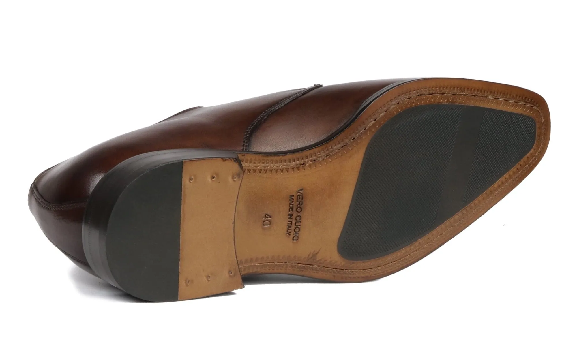 lightweight fabric Elegant Profile Brooklyn Single Monk Strap Brown