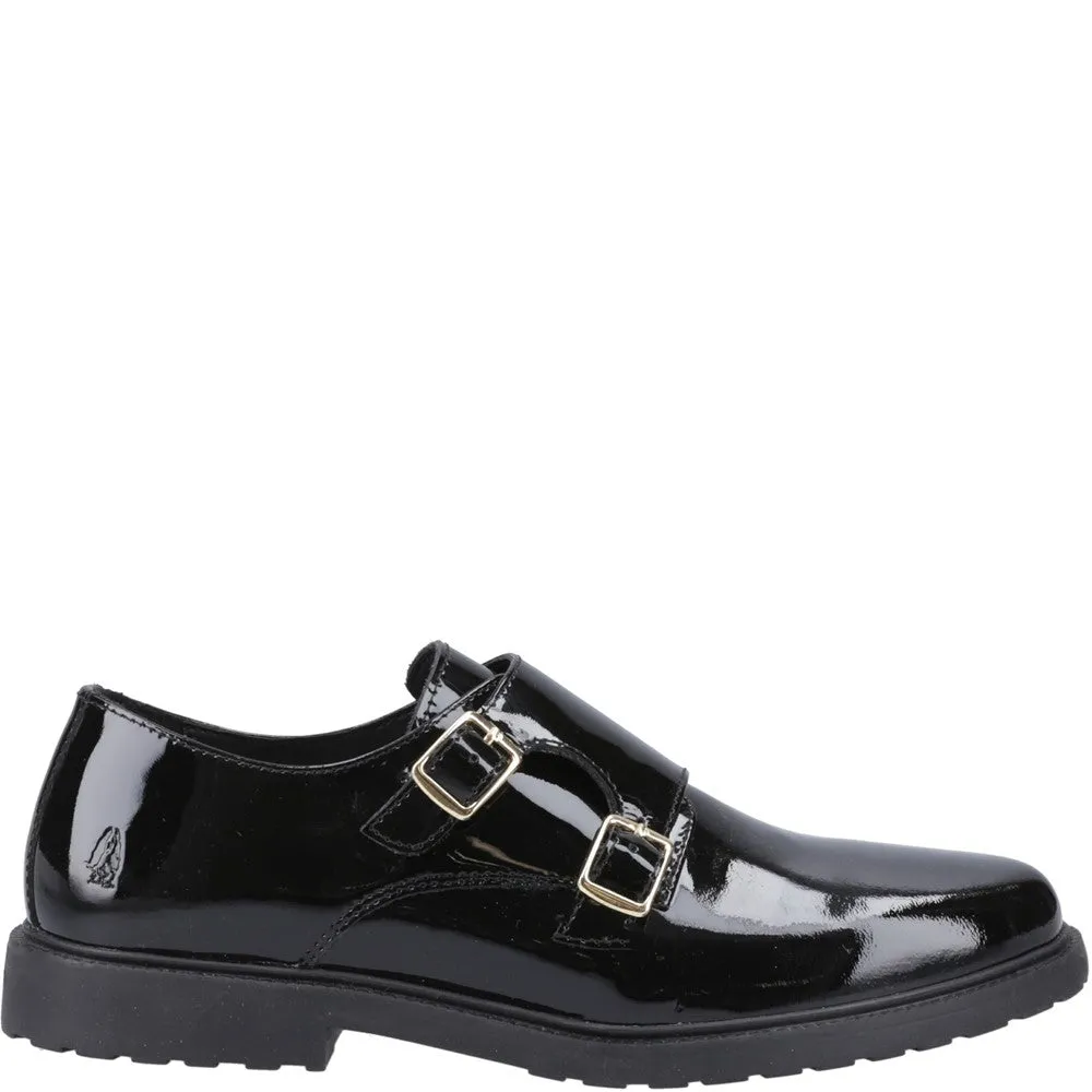 Lightweight Build Wedding Shoes Black Patent Verity Monk Shoes
