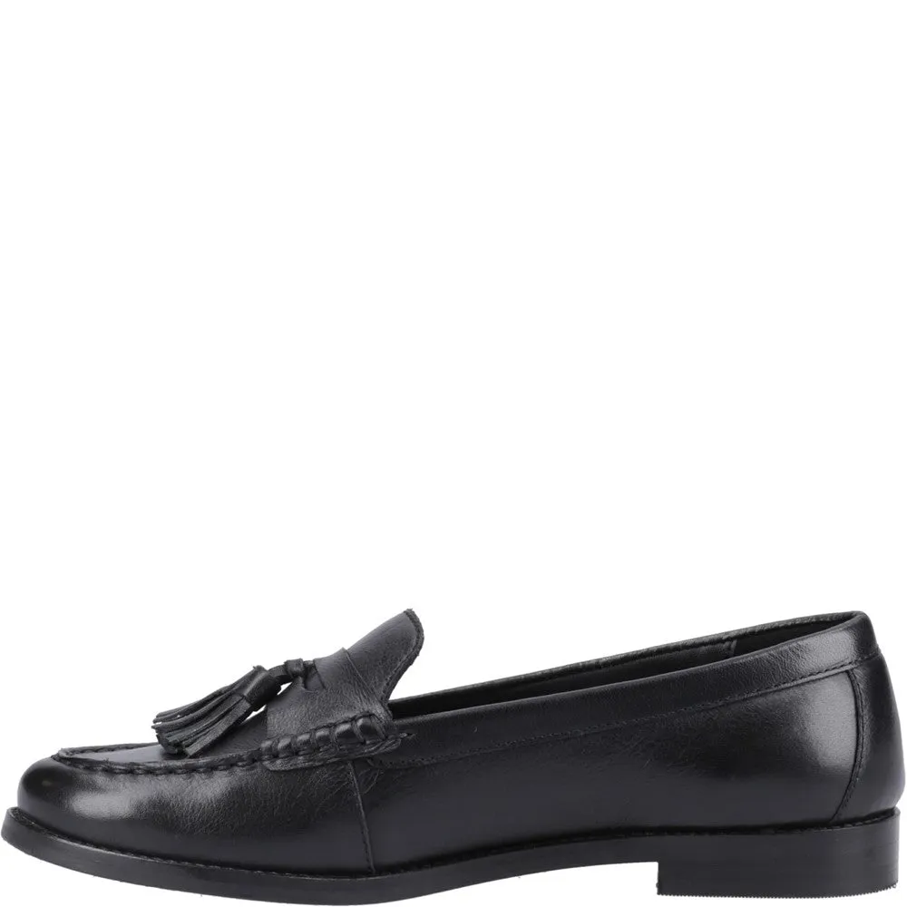 Black Connie Tassel Loafers Mesh Upper Way Guard