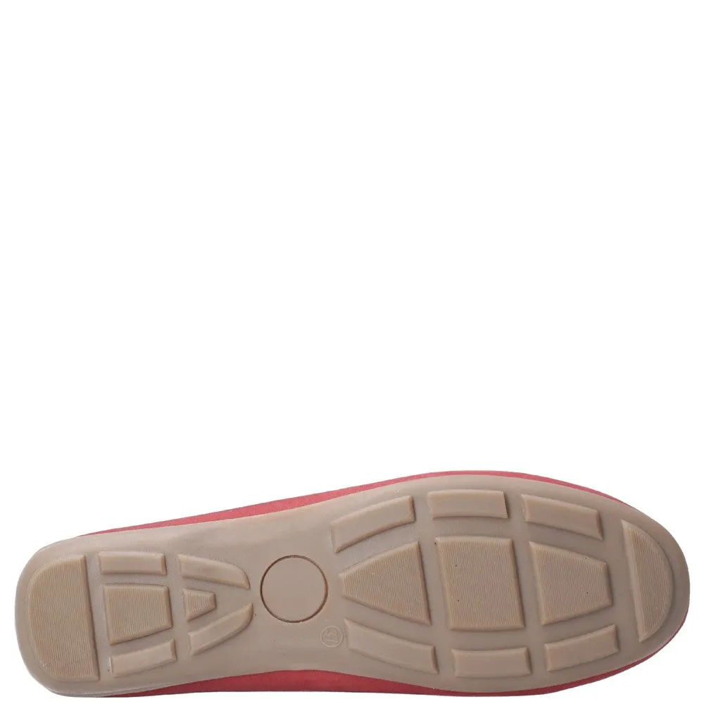 Extended Wear Red Maggie Slip-On Toggle Shoes