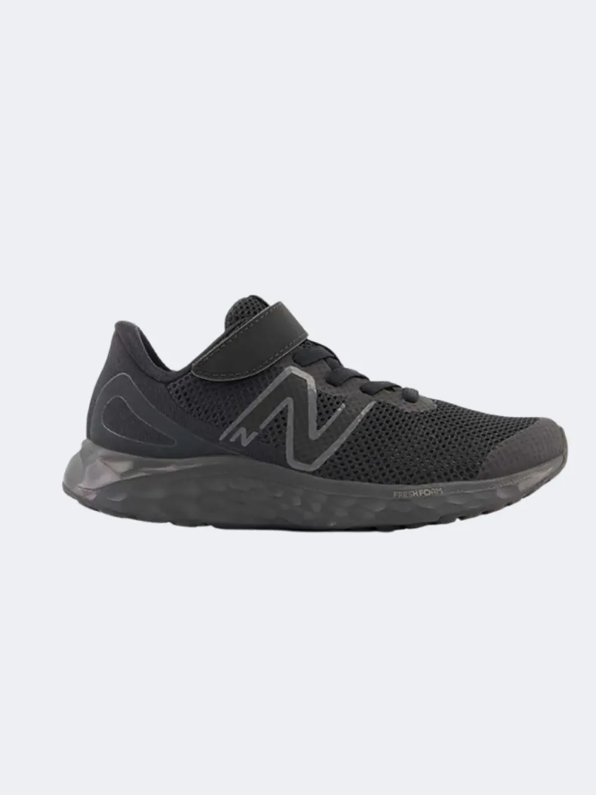 Neutral Glow New Balance Fresh Foam Arishi V4 Bungee Ps-Boys Performance Shoes Black