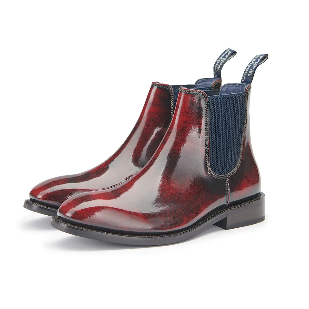Vanguard Chelsea Boot - Oxblood Comfortable Footbed