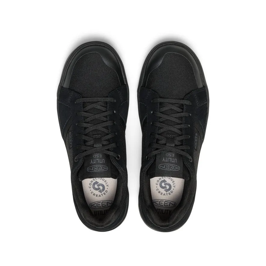 Padded Men's Kenton ESD Work Shoe (Soft Toe)  |  Black/Black
