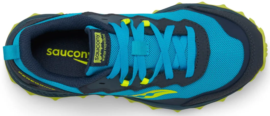 Saucony Peregrine KDZ Junior Trail Running Shoes - Blue Running Cycle Body Power