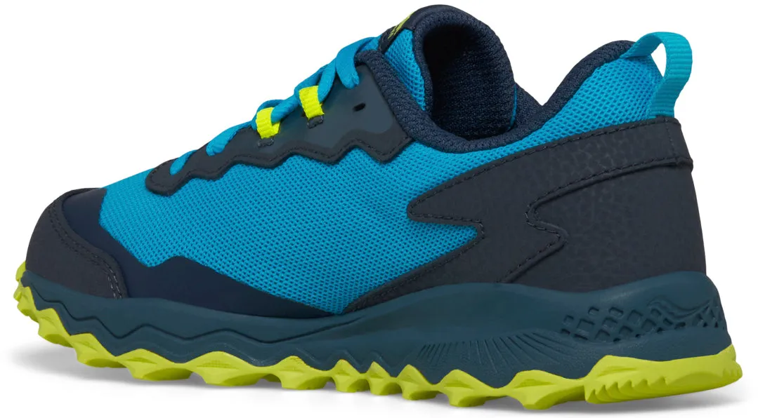 Saucony Peregrine KDZ Junior Trail Running Shoes - Blue Fitness use