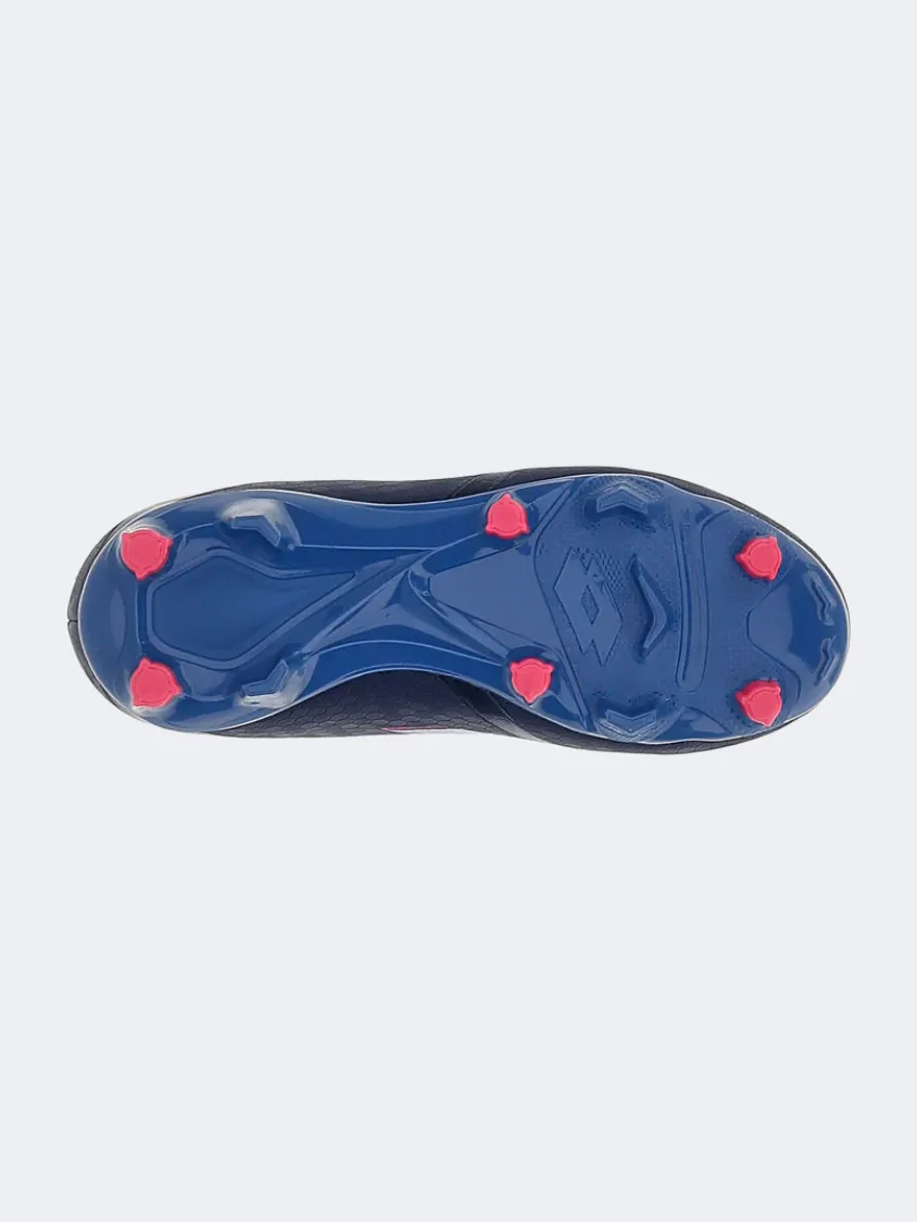 Anti Odor Lotto Maestro 700 V FG Kids Football Shoes Dress Blue