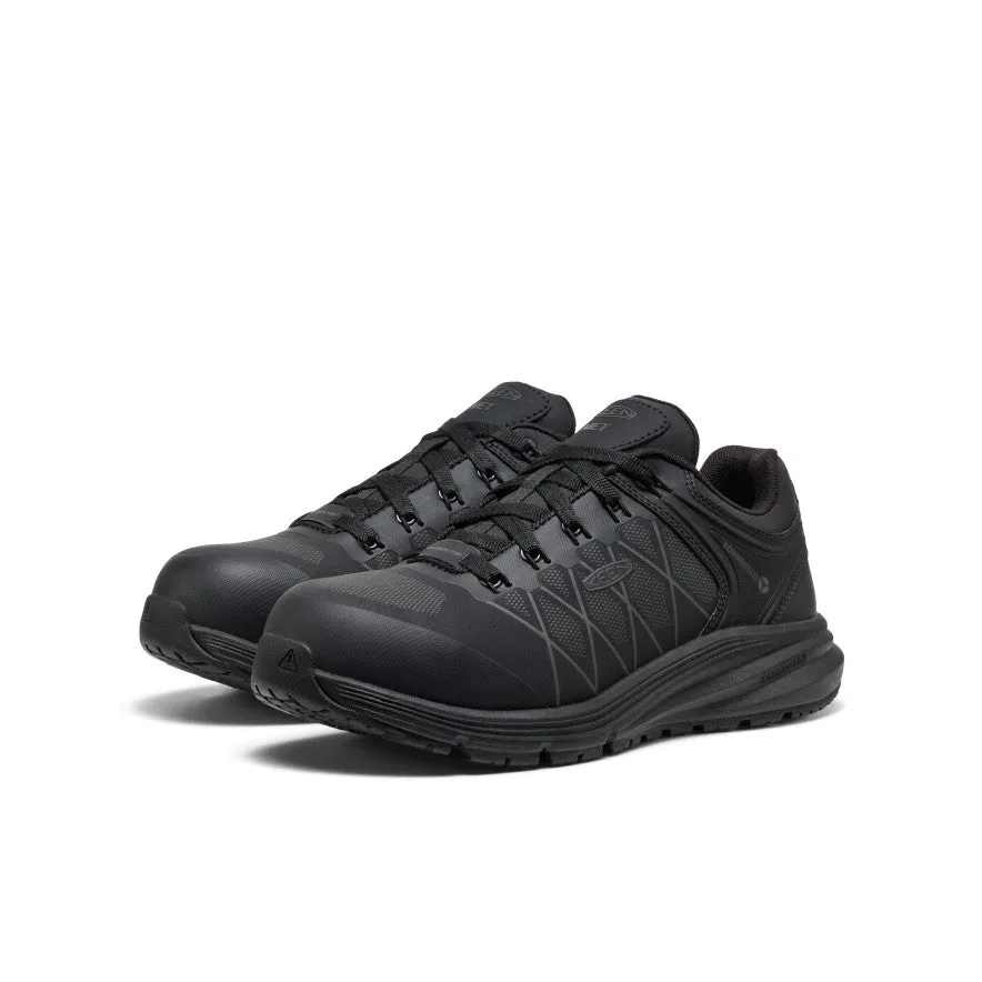 Good Traction Comfortable Women's Vista Energy XT Work Sneaker INT MET (Carbon Toe)  |  Black/Magnet