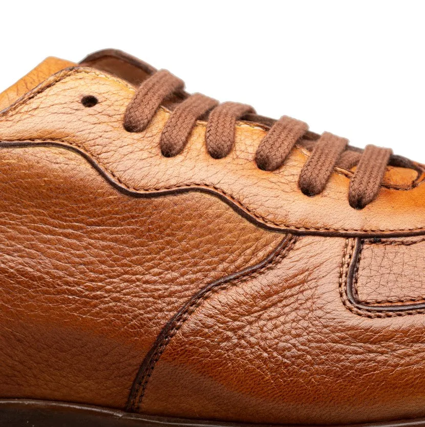 Mezlan "Gerardo" Deerskin Sneaker-Cognac Fast Track Street Cool
