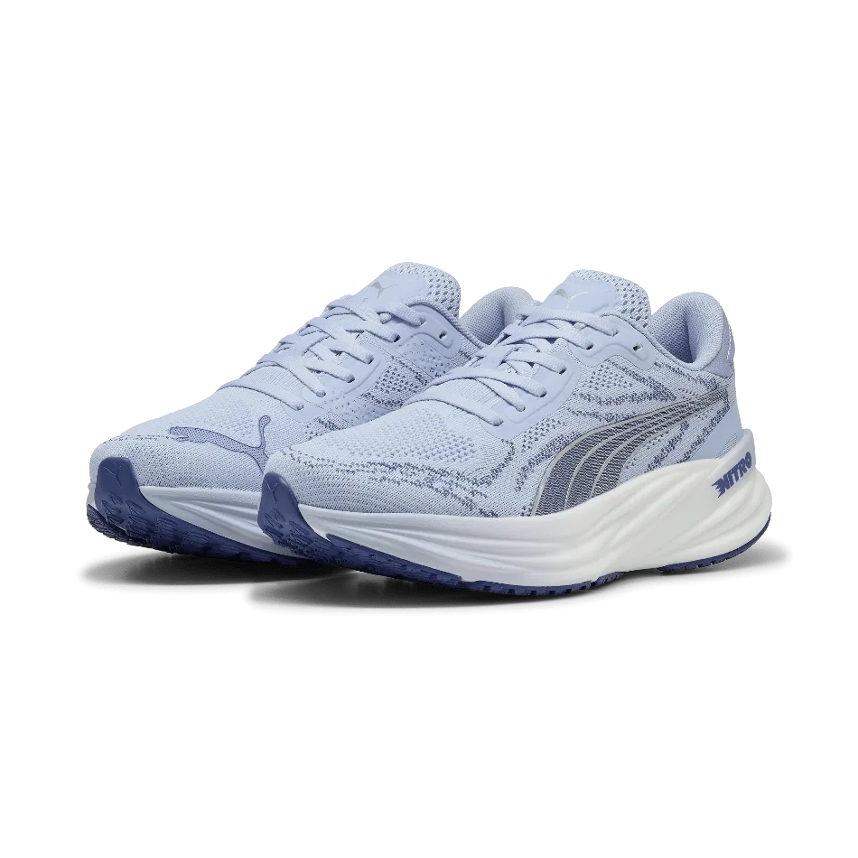 EnhancedGrip comfort - focused shoes Puma Women's Magnify NITRO 2 Running Shoes in Cool Weather/Blue Crystal SS25
