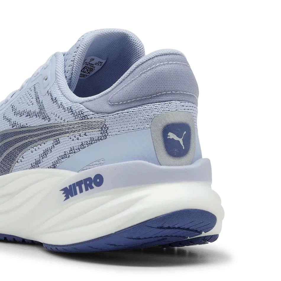 Puma Women's Magnify NITRO 2 Running Shoes in Cool Weather/Blue Crystal SS25 cushioned - footbed - material shoes