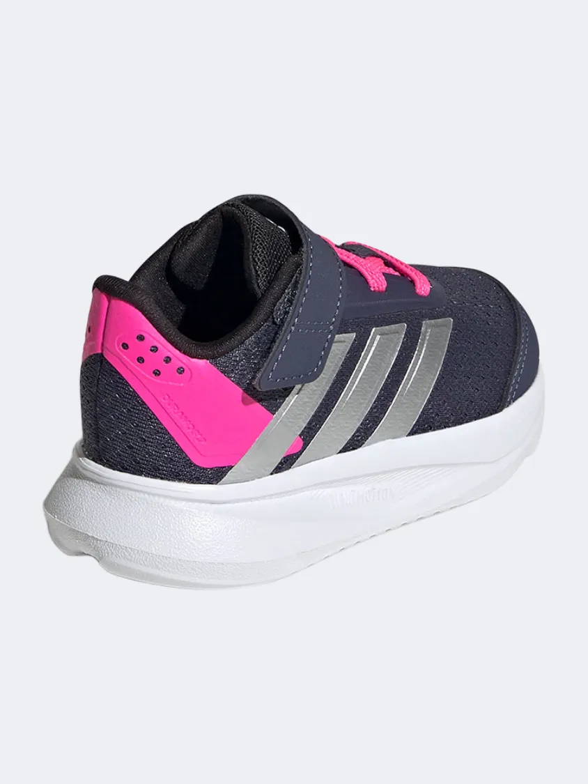 Heart Glow Adidas Duramo Sl Infant-Girls Running Shoes Navy/Metallic/Pink