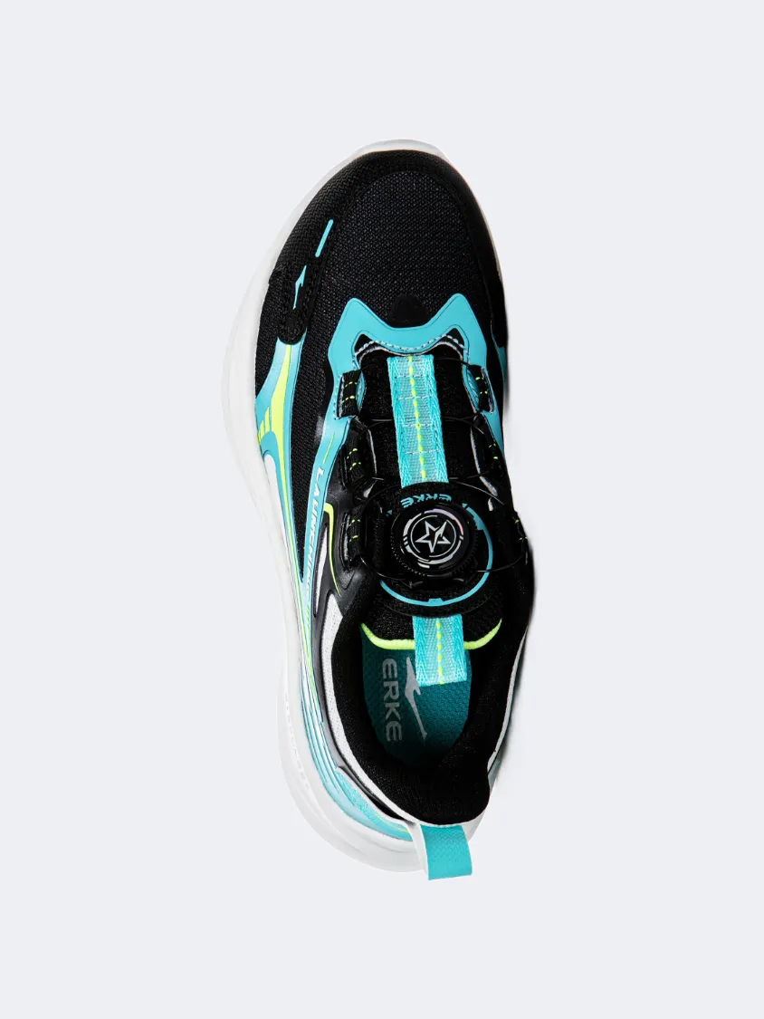 Erke Gs-Boys Running Shoes Black/Sea Green construction