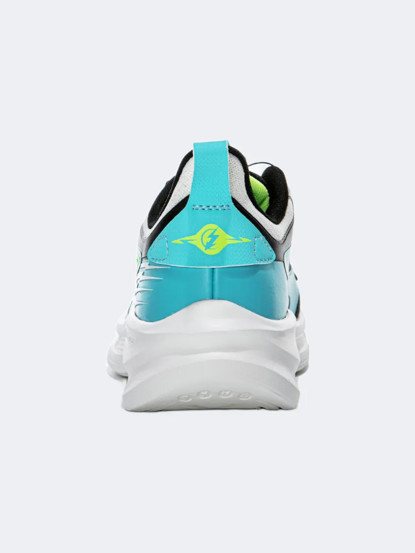 Erke Gs-Boys Running Shoes Black/Sea Green Silver Shine Sand Move